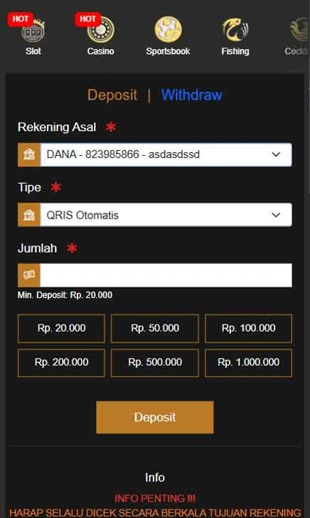 cara deposit Slot Dana Penghasil Cuan App Kece